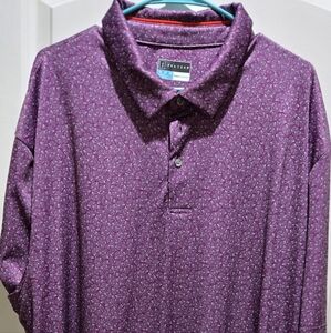 PGA tour Purple And White shirt size xxl